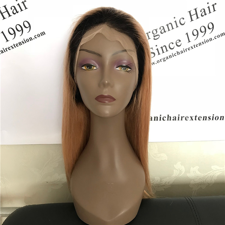 Hot sale!1b 27# straight full lace wig,glam and attractive A14